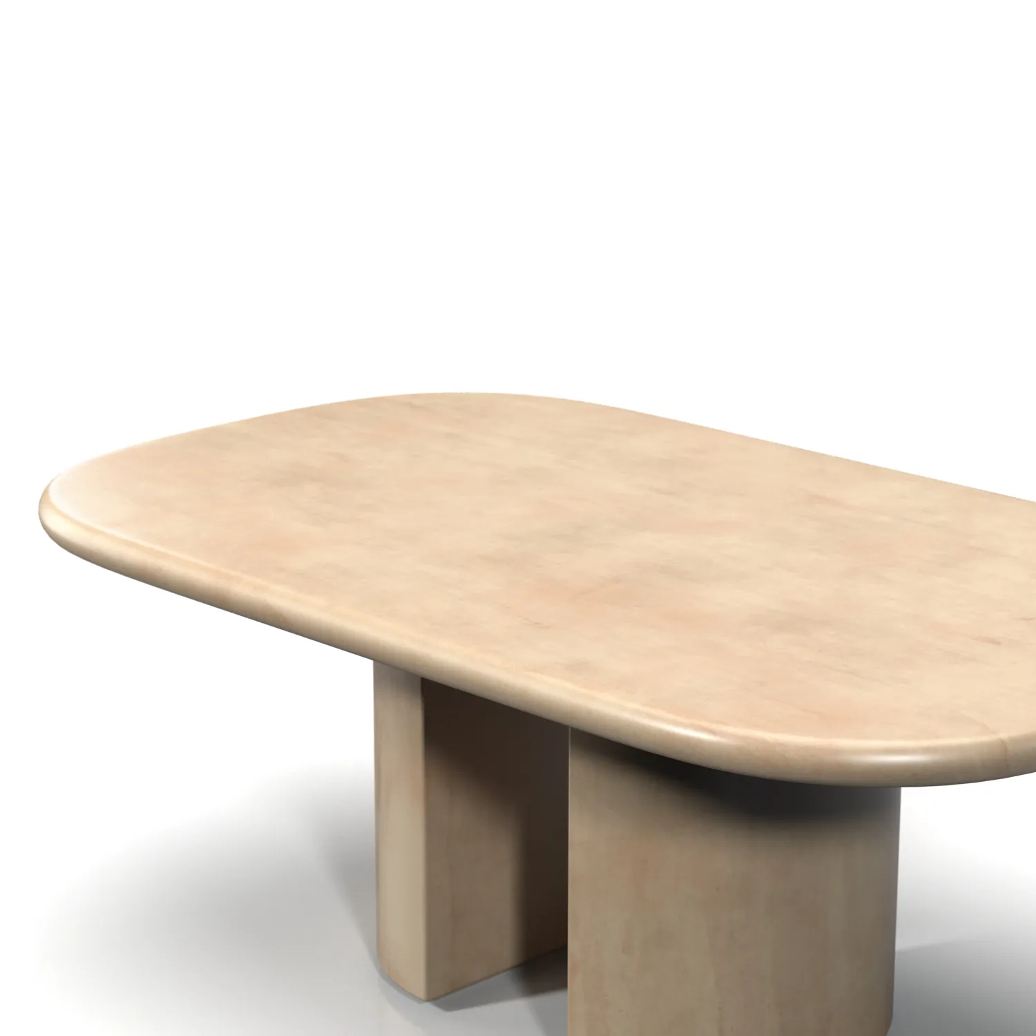 Knife Edge Dining Table PBR 3D Model_05